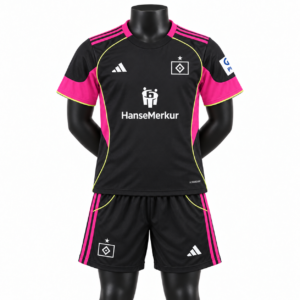 Hamburger SV Trikot 3rd 2025/2026 Schwarz Kinderset